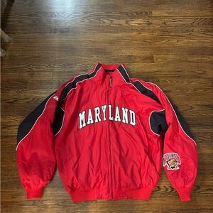 Vintage majestic Red and Black Maryland jacket XL